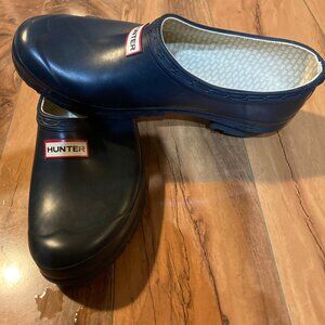 Women's Hunter Neoprene Gardener Clogs Sz 8 US